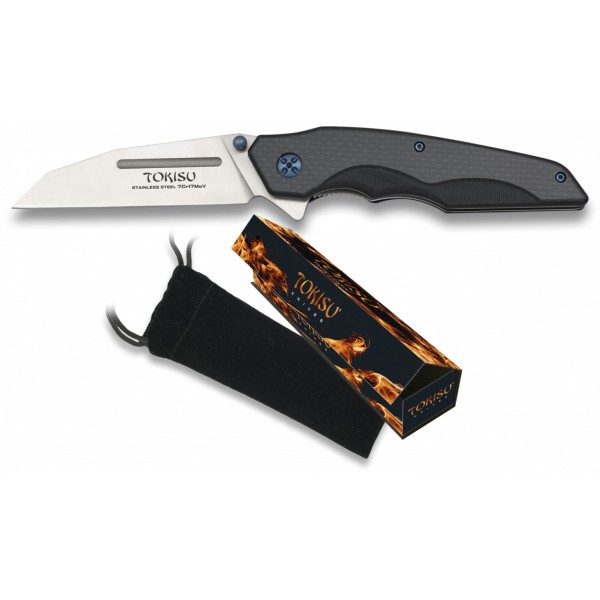 Nůž zavírací taktický TOKISU MA18449, 9,5cm - carbon