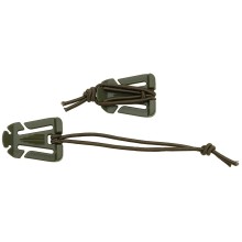 Klip plastový s gumou MOLLE MFH 27552B - 2ks olivový