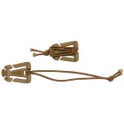 Klip plastový s pryží MOLLE MFH 27552R - 2ks coyote