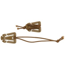 Klip plastový s pryží MOLLE MFH 27552R - 2ks coyote