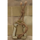 Klip plastový s pryží MOLLE MFH 27552R - 2ks coyote