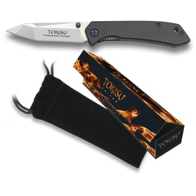 Nůž zavírací TOKISU MA18451, 6,6cm - carbon