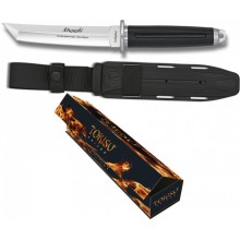 Nůž taktický s pevnou čepelí TOKISU Musashi, MA32390, 15cm - stříbrný