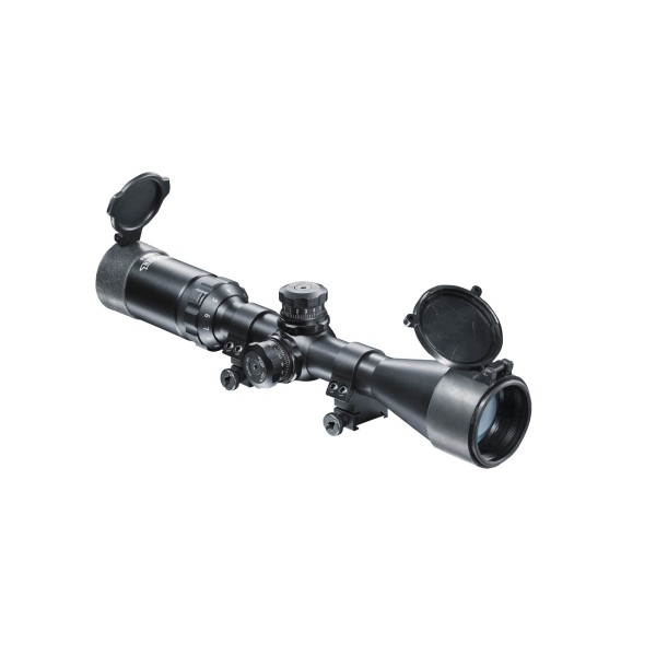 Puškohled WALTHER ZF 3-9x44 Sniper s montáží, MilDot-černý