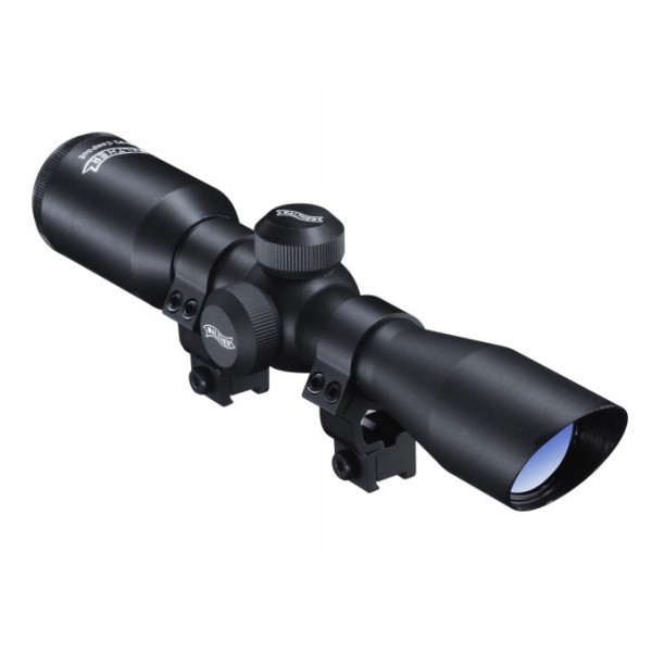 Puškohled WALTHER 4x32 Compact se zvýšenou montáží 11mm a podhledem