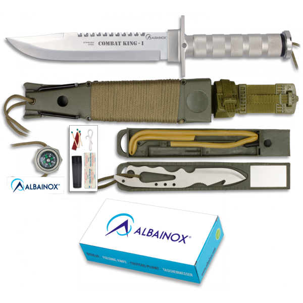 Nůž taktický s pevnou čepelí ALBAINOX 31771 - COMBAT KING I