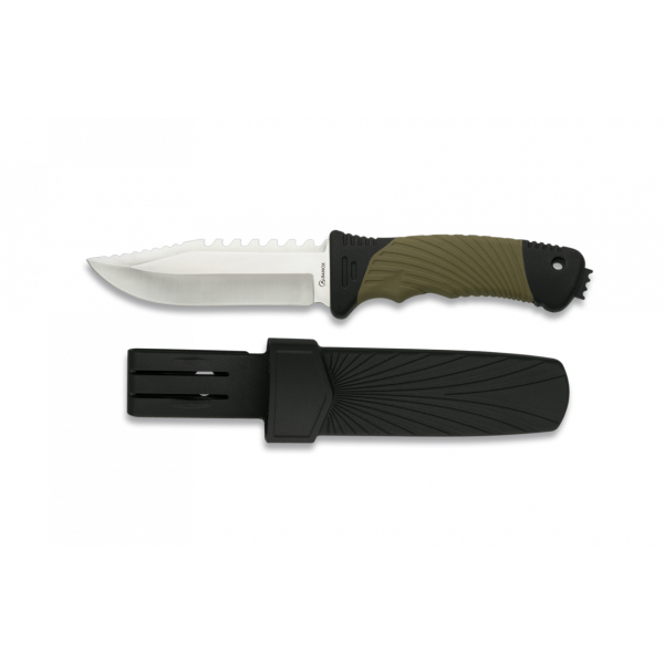 Nůž outdoorový s pevnou čepelí ALBAINOX MA 32341 - olivově zelený
