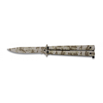 Nůž zavírací motýlek ALBAINOX 36224 - desert camo