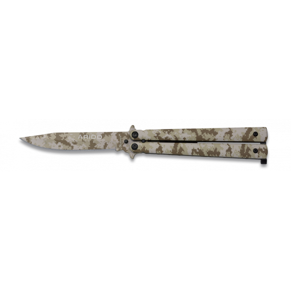 Nůž zavírací motýlek ALBAINOX 36224 - desert camo