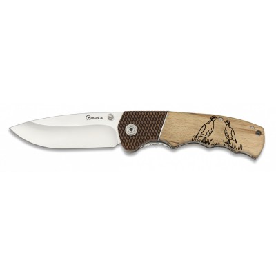 Nůž zavírací lovecký ALBAINOX 19921GR501 s dřevěnou rukojetí