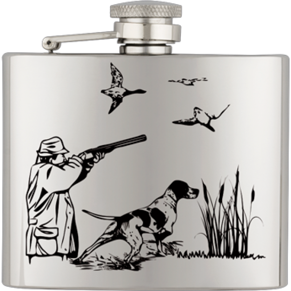 Ploskačka nerezová BARBARIC 40121GR295 Lovec - 120ml