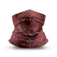 Šátek multifunkční PENTAGON Skiron Topographic Map - červený