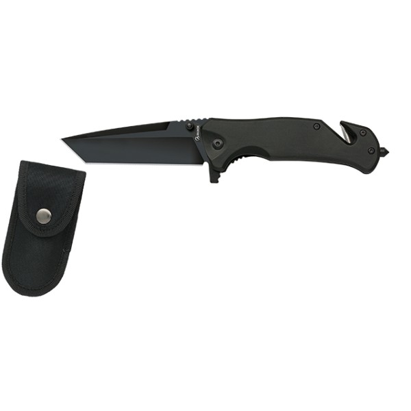 Nůž zavírací taktický ALBAINOX 18751 Tanto, s pouzdrem - černý