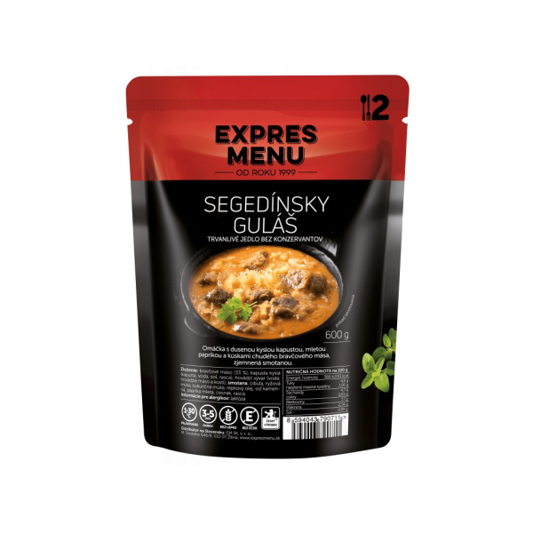 Jídlo EXPRES MENU Segedínský Guláš 2 porce 600g