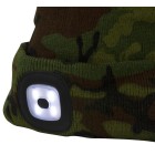 Čepice zimní s LED svítilnou STREND PRO - camo