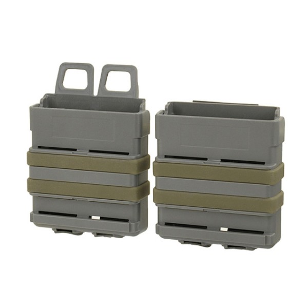 Pouzdro na 2 zásobníky FMA 7,62 polymerové - foliage green
