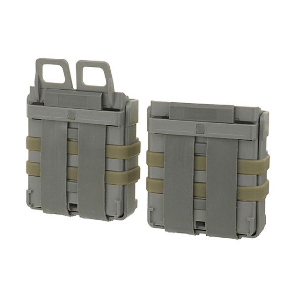 Pouzdro na 2 zásobníky FMA 7,62 polymerové - foliage green