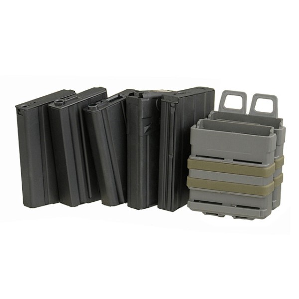 Pouzdro na 2 zásobníky FMA 7,62 polymerové - foliage green