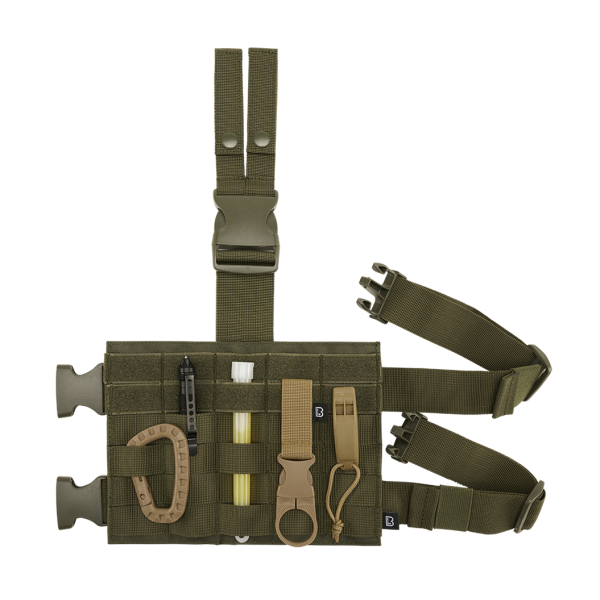 Nosič stehenní BRANDIT Molle Leg Panel - olivový