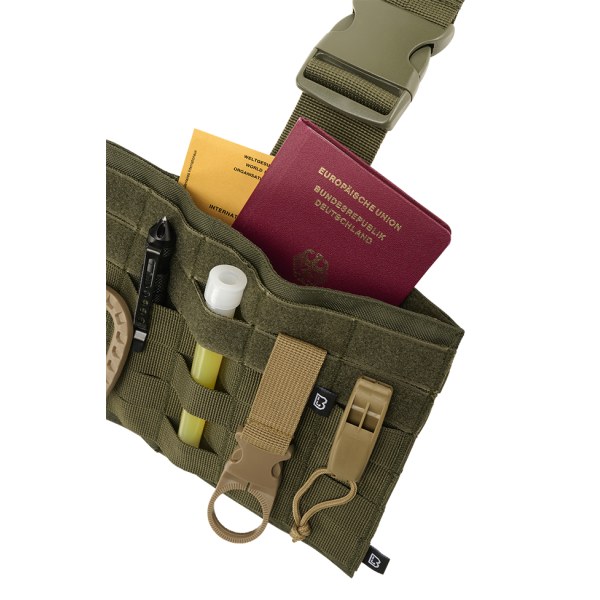 Nosič stehenní BRANDIT Molle Leg Panel - olivový