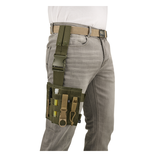 Nosič stehenní BRANDIT Molle Leg Panel - olivový
