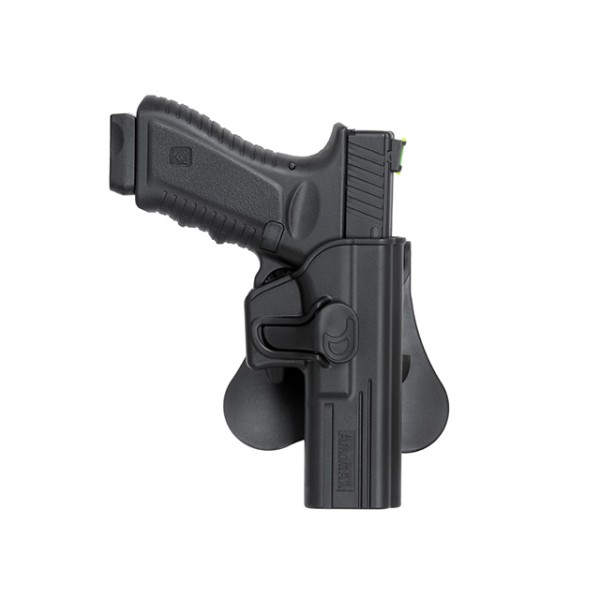 Pouzdro polymerové AMOMAX pro GLOCK 17/18/19 - černé
