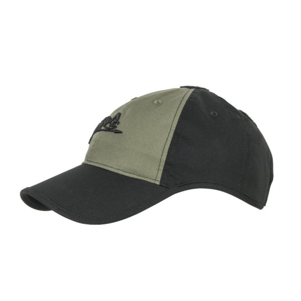 Kšiltovka HELIKON-TEX LOGO CAP - černá/olivegreen