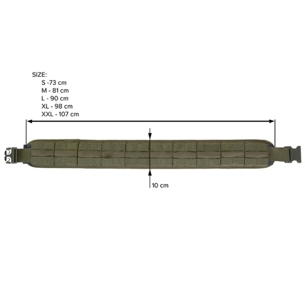 Pásek taktický 8FIELDS MOLLE Combat Belt L 106cm - coyote