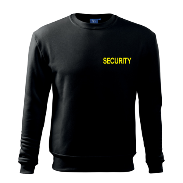 Mikina SECURITY - žlutý potisk