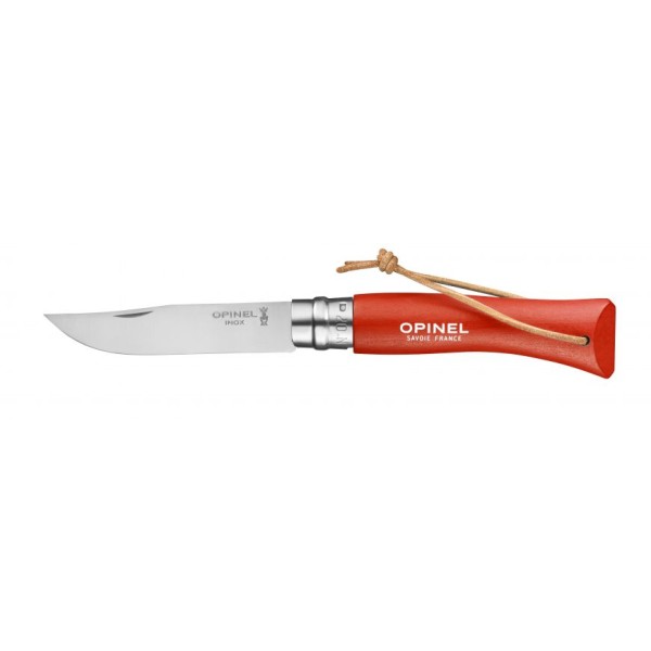 Nůž zavírací outdoorový OPINEL N°07 INOX Bushwacker Orange - oranžový