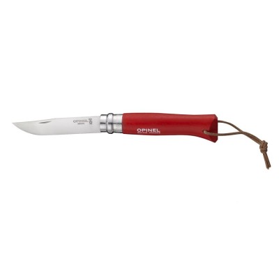 Nůž zavírací outdoorový OPINEL N°08 INOX Bushwacker Red - červený