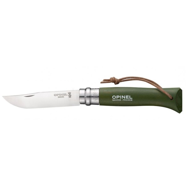Nůž zavírací outdoorový OPINEL No.08 INOX Trekking, khaki - habr