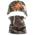 Čepice s šátkem fleece M-tramp - hardwood