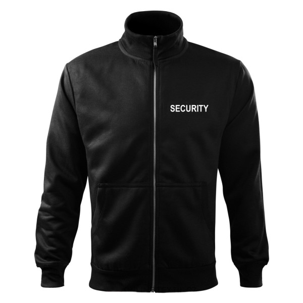 Mikina SECURITY se zipem - černá