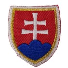 Nášivka SLOVAKIA znak se suchým zipem - zlatobílý okraj