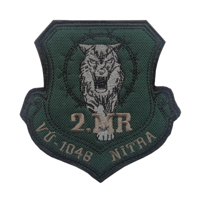 Nášivka 2.MR Nitra se SZ - vlk
