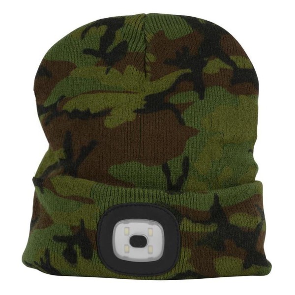 Čepice zimní s LED svítilnou STREND PRO - camo
