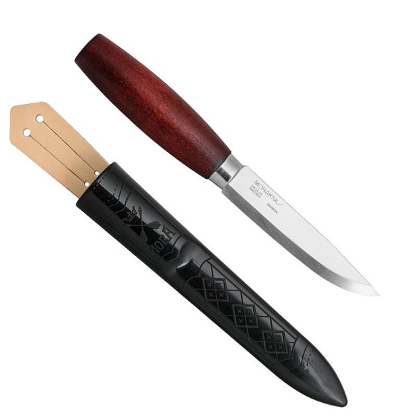 Nůž outdoorový s pevnou čepelí MORAKNIV Classic No.2 s dřevěnou rukojetí - červený