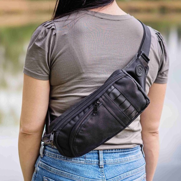 Ledvinka pro skryté nošení zbraně FALCO Cross Body G222 - černá