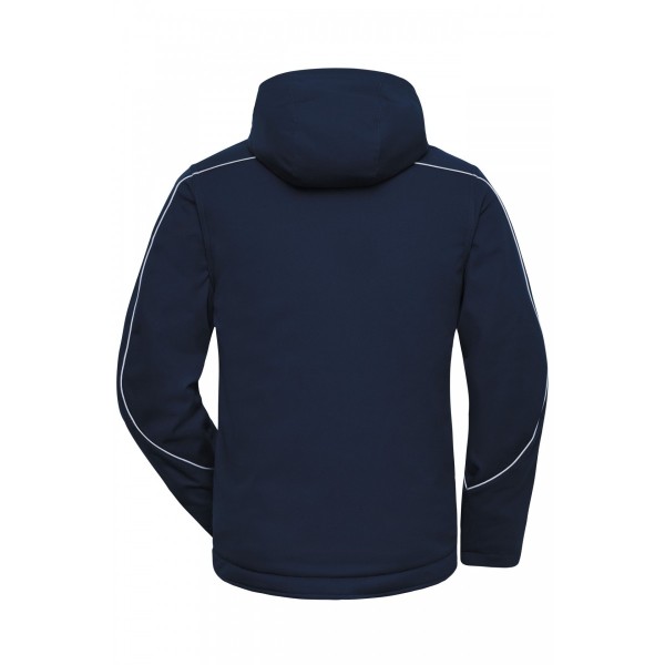 Bunda nepromokavá zimní VEP MSP softshell - navy modrá