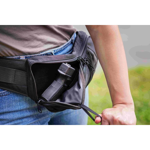 Ledvinka pro skryté nošení zbraně FALCO Cross Body G222 - černá
