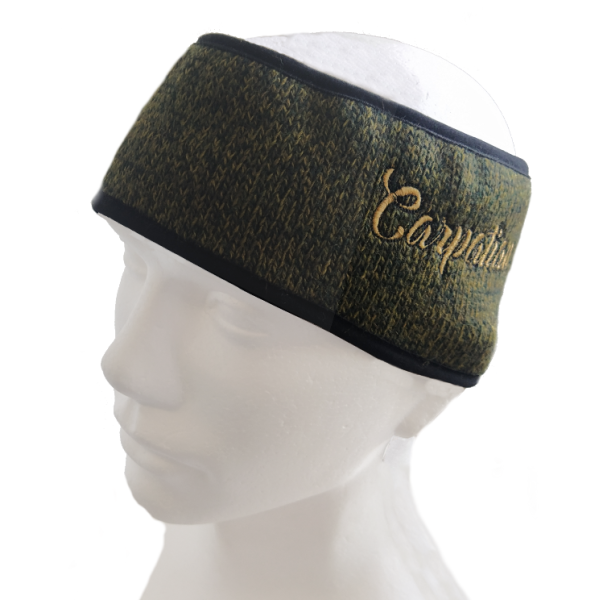 Čelenka CARPATIAN, vyšívaný motiv - olivově zelená