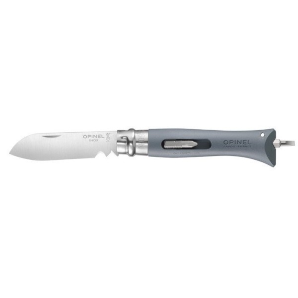Nůž zavírací multifunkční OPINEL No.09 DIY - šedý