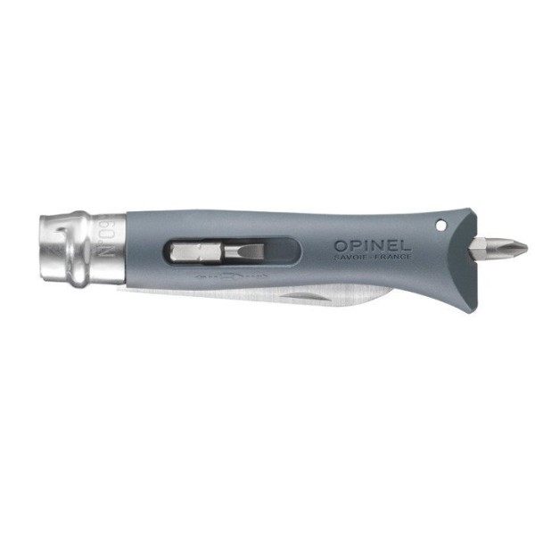 Nůž zavírací multifunkční OPINEL No.09 DIY - šedý