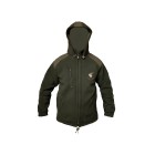 Bunda zateplená HUNTER jelen NEW fleece s kapucí - olivově zelená