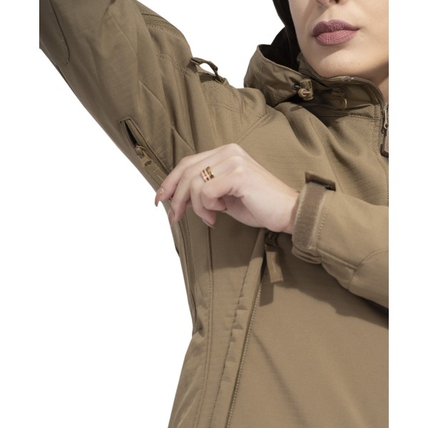 Bunda dámská nepromokavá PENTAGON Artaxes Softshell - olivová
