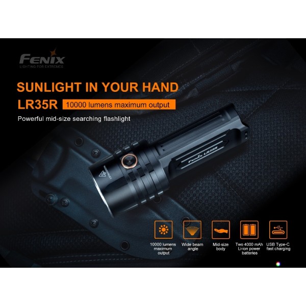 Svítilna ruční taktická FENIX LR35R 10 000 lumenů
