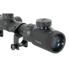 Puškohled PCS 3-9x50E podsvícený, se zvýšenou montáží 22mm - černý