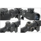 Puškohled PCS 3-9x50E podsvícený, se zvýšenou montáží 22mm - černý