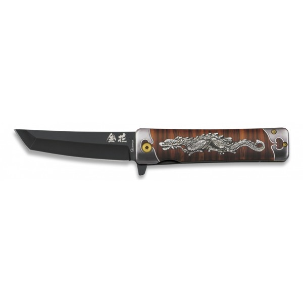 Nůž zavírací taktický ALBAINOX MA 18439-A Dragon FOS - černý